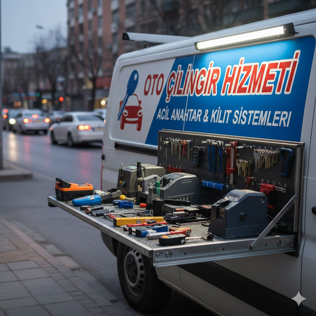 Güzelbahçe oto çilingir ekibi araç anahtarı hazırlıyor